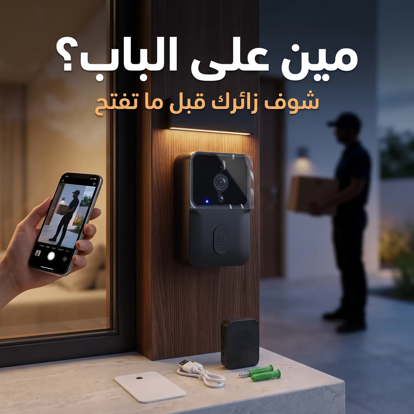 جرس الباب الذكي بالكاميرا