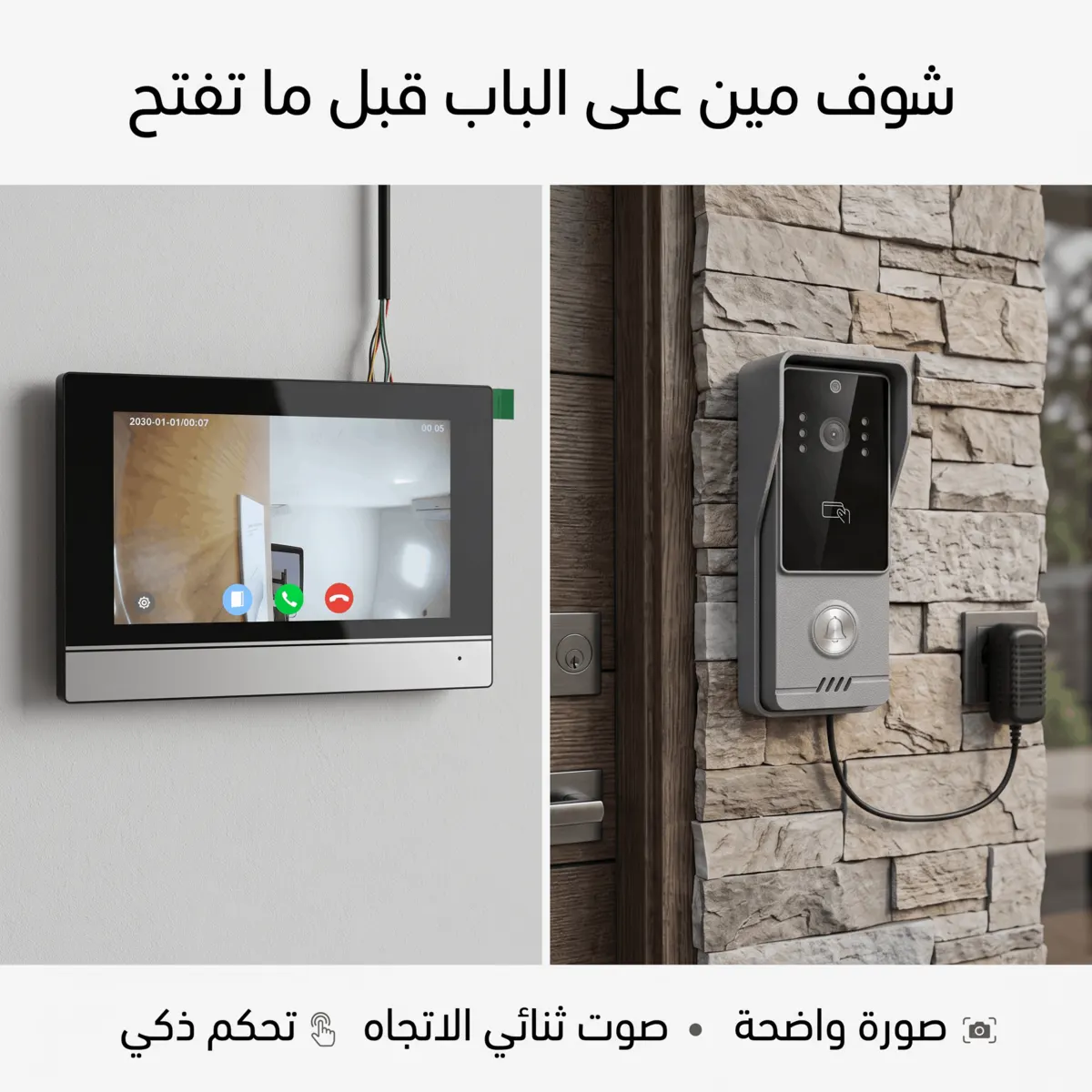 انتركم بشاشة 7 بوصة